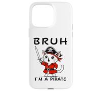Bruh I'm A Pirate Cute Cat Halloween o festa di compleanno per bambini Custodia per iPhone 15 Pro Max