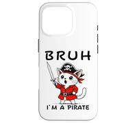 Bruh I'm A Pirate Cute Cat Halloween o festa di compleanno per bambini Custodia per iPhone 16 Pro