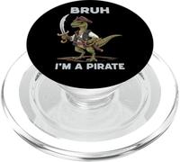 Bruh I'm a Pirate Funny Dinosaur PopSockets PopGrip per MagSafe