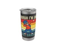 Bruh I'm in 1st Grade Divertente Dabbing Boy Back to School Bicchiere termico in acciaio inox doppia parete