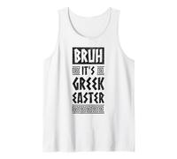 Bruh It Is Greco Pasqua Ortodossa Pasqua Grecia Bandiera Grecia Canotta