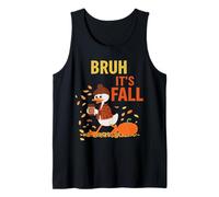 Bruh It's Fall - Divertente Design con Zucca, caffè e Anatra Canotta