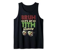 Bruh Its My 11th Birthday Camo Occhiali da Sole 11 Bday Ragazzi Bambini Canotta