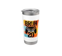 Bruh It's My 20th Birthday 20 Anno vecchio videogioco Gamer Bicchiere termico in acciaio inox doppia parete