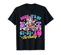 Bruh It's My 67-57 = 10 ° Compleanno Ragazza Dabbing Unicorn Kid Maglietta