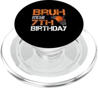 Bruh It's My 7th Birthday Basketball 7 Amante dei giocatori di un anno PopSockets PopGrip per MagSafe