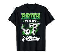 Bruh It's My 7th Birthday Boy Sport Fan 7 Anni Calcio Maglietta