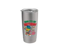 Bruh It's My Birthday Christmas Builder - Costruttore di mattoni Bicchiere termico in acciaio inox doppia parete