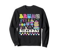 Bruh It's My Birthday Llama Pinata Girl Boy Festa di famiglia Felpa