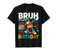 Bruh It's My Birthday Shirt, Building Blocks Birthday Boy Maglietta