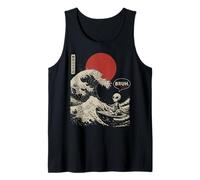 Bruh. La Grande Onda Kanagawa Giapponese Surf Alien Canotta