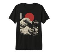 Bruh. La Grande Onda Kanagawa Giapponese Surf Alien Maglietta Premium
