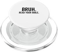 Bruh Leggi la tua Bibbia Fede cristiana divertente PopSockets PopGrip per MagSafe