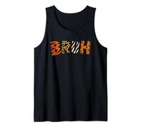 Bruh Lettere Animali Tigre Leopardo Zebra Giraffa Canotta