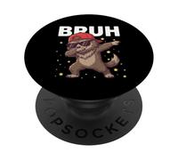 Bruh, lupo mannaro divertente per bambini, ragazzi, amanti dei mostri PopSockets PopGrip Adesivo