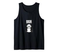 Bruh Panda Funny Grumpy Panda Bear Men Women Kids Teens Canotta