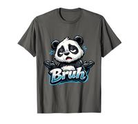 Bruh Panda Funny Meme Cool Lazy Animal Vibes Ragazzi Donne Bambini Maglietta