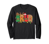 Bruh Santa Squad, Renna, Elfo, Pan di Zenzero, Natale, Ragazzi Maglia a Manica
