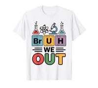 Bruh Science Humor Chemistry Periodic Table Joke Maglietta