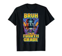 Bruh Sono in Quarta Elementare Italiano Brainrot Back To School Boy Maglietta