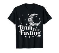 Bruh, STO digiunando Eid Mubarak Ramadan Kareem Musulmano Islamico Maglietta