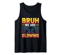 Bruh We Are Glowing Retro Hello Summer Glowing Videogiochi Canotta