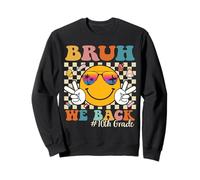Bruh We Back 10th Grade Retro Back to School Boys Girls Kids Felpa