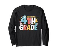 Bruh We Back 4th Grade Animal Classroom Vibe Maglia a Manica