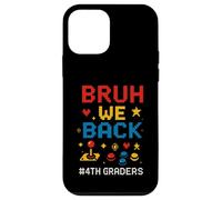 Bruh We Back 4th Graders Pixel Videogioco Back To School Custodia per iPhone 12 mini