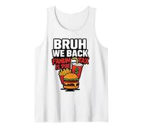 Bruh We Back Fanum Tax è dovuto Funny Back to School Gen Alpha Canotta