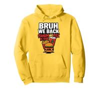Bruh We Back Fanum Tax è dovuto Funny Back to School Gen Alpha Felpa con Cappuccio