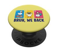 Bruh We Back Funny Duck Squad torna a scuola Insegnanti e bambini PopSockets PopGrip Adesivo