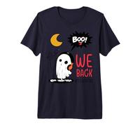 Bruh We Back Funny Ghost Back to School Insegnanti di Halloween Maglietta Premium