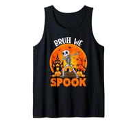 Bruh We Spook - Scheletro di Halloween Dab Dance Boys Ghost Canotta