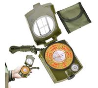 Brújula De Camping - Brújula Senderismo Supervivencia,Herramienta De Engranajes Con Cordón Y Bolsa, Navegación Impermeable | Para Mochilero Al Aire Libre Explorador Camping Navegaciónd