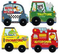 Brum brum: Il trattore di Teddy-L’autopompa di Freddy-L’auto della polizia di Foxy-L’escavatore di Danny. Ediz. a colori