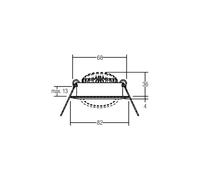 BRUMBERG BB03 spot da incasso no dimming, bianco BRUMBERG