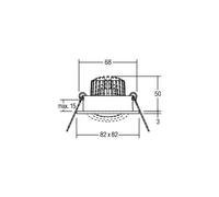 BRUMBERG BB19 dim2wam RC box raccordo alu satinato BRUMBERG