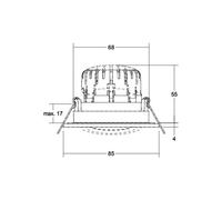 BRUMBERG BB23 Faretto LED IP65 Scatola di connessione on/off nero opaco BRUMBERG