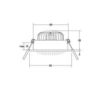 BRUMBERG BB34 incasso DALI box raccordo nero BRUMBERG