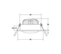 BRUMBERG BB35 incasso DALI box raccordo nero BRUMBERG