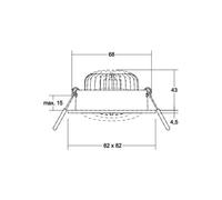 BRUMBERG BB38 RC driver rotondo con scatola di connessione bianco BRUMBERG