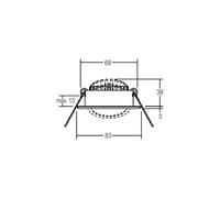 BRUMBERG Faretto BB09 RC, driver rotondo, scatola di connessione, acciaio inox BRUMBERG