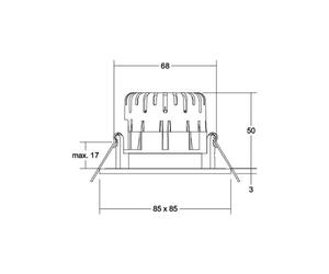 BRUMBERG Faretto BB21 IP65 Cassetta di connessione dimmerabile nero opaco BRUMBERG