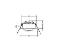 BRUMBERG Faretto LED da incasso BB09, on/off, acciaio inox BRUMBERG