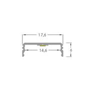 BRUMBERG One LED profilo a plafone, alluminio, piatto, 3 metri BRUMBERG