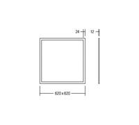 BRUMBERG Pannello LED Ailis microprisma 3000K Dali BRUMBERG