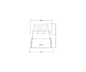 BRUMBERG Spot Binato DALI - dimmerabile - scatola di connessione nera BRUMBERG