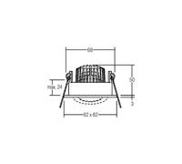 BRUMBERG spot incasso IP65 angolare on/off titanio BRUMBERG