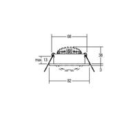 BRUMBERG spot LED 38° rotondo titanio 2.700K 38261643